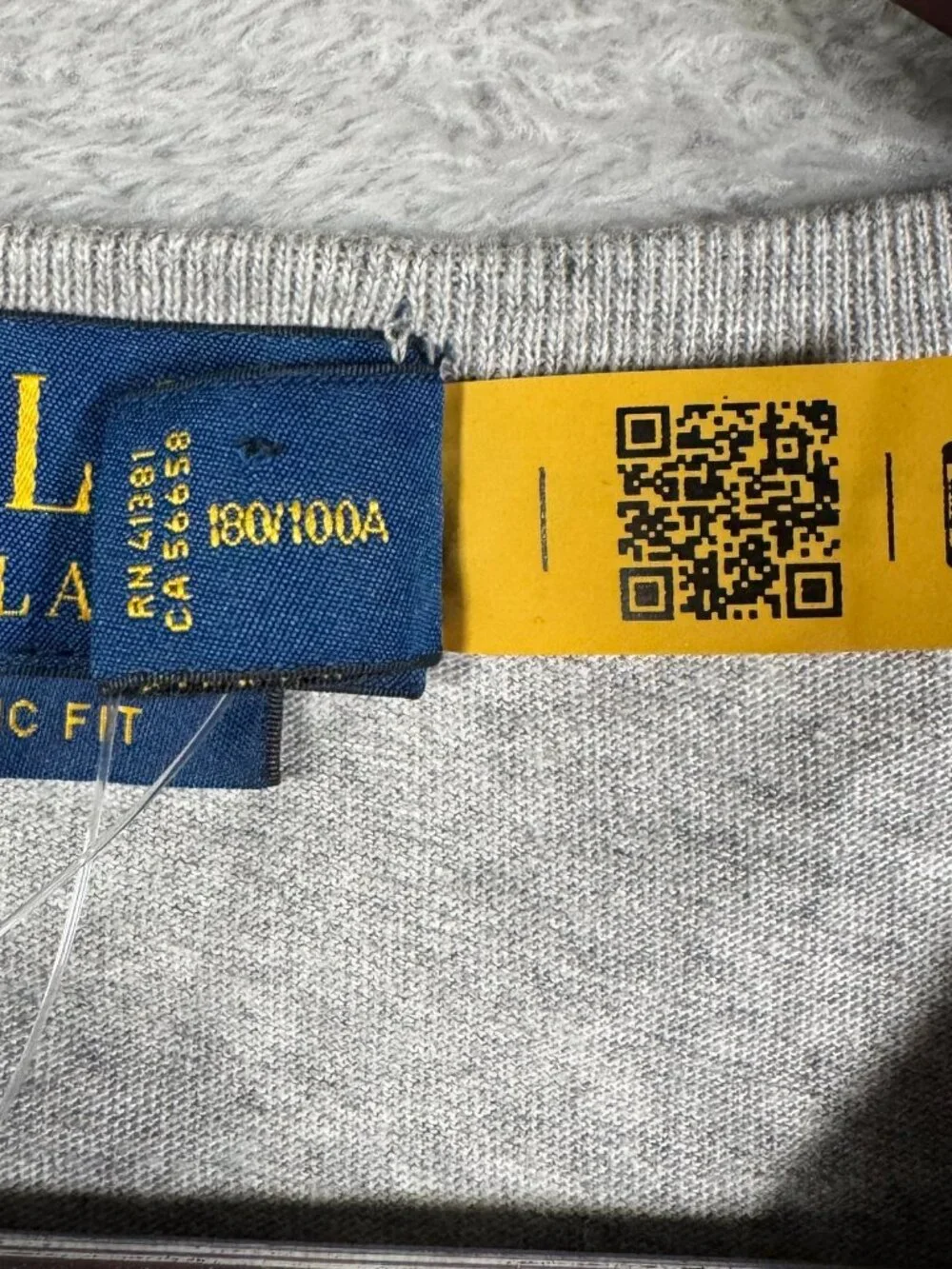 Polo Ralph Lauren T Shirt Mens L Gray Script Logo Embroidered Classic Fit $55